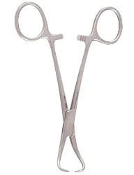 Backhaus Towel Clamp, Stainless Steel, 12/Package (Miltex-Integra) - Clamp Towel Backhaus Econ - Image 1