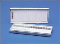 Bel-Art SP Scienceware Microscope Slide Storage Box, Polystyrene, White, 100 Position, Each - Box Slide Polysty f/100 Slides - Image 1