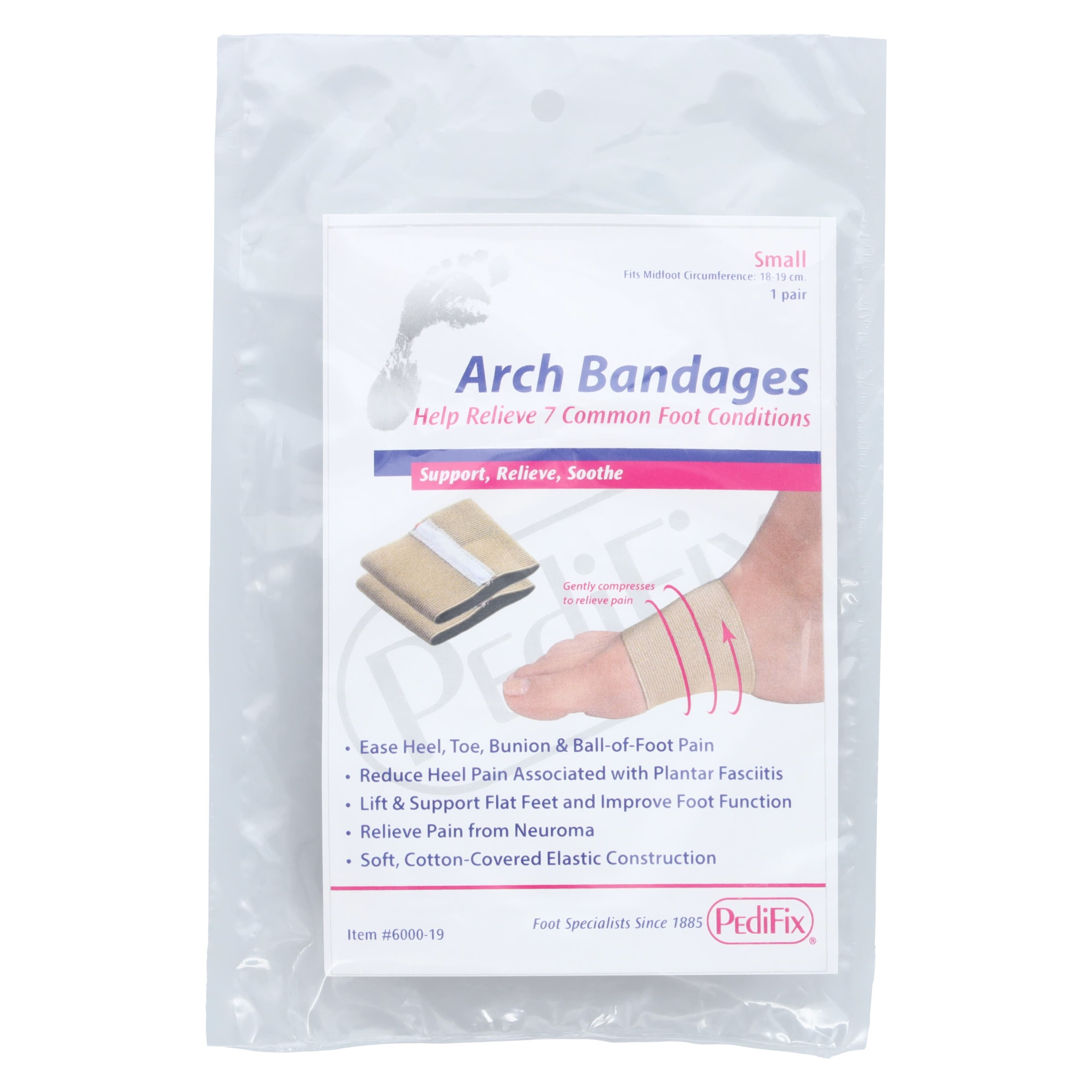 Pedifix Arch Binder Support Bandage, Small, 18-19 cm, Elastic thumbnail 3