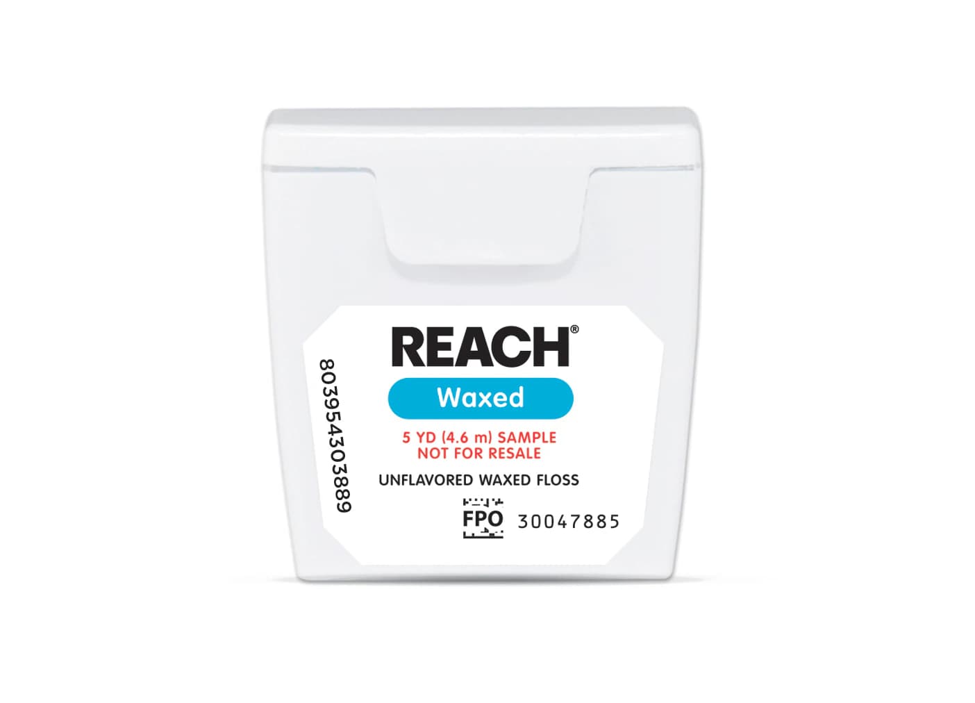 Reach Waxed Dental Floss, Patient Trial Size, 5 yd, Unflavored, 144/Case, 211896700 - Reach Dental Floss Waxed 5yd 144/Cs - Image 1