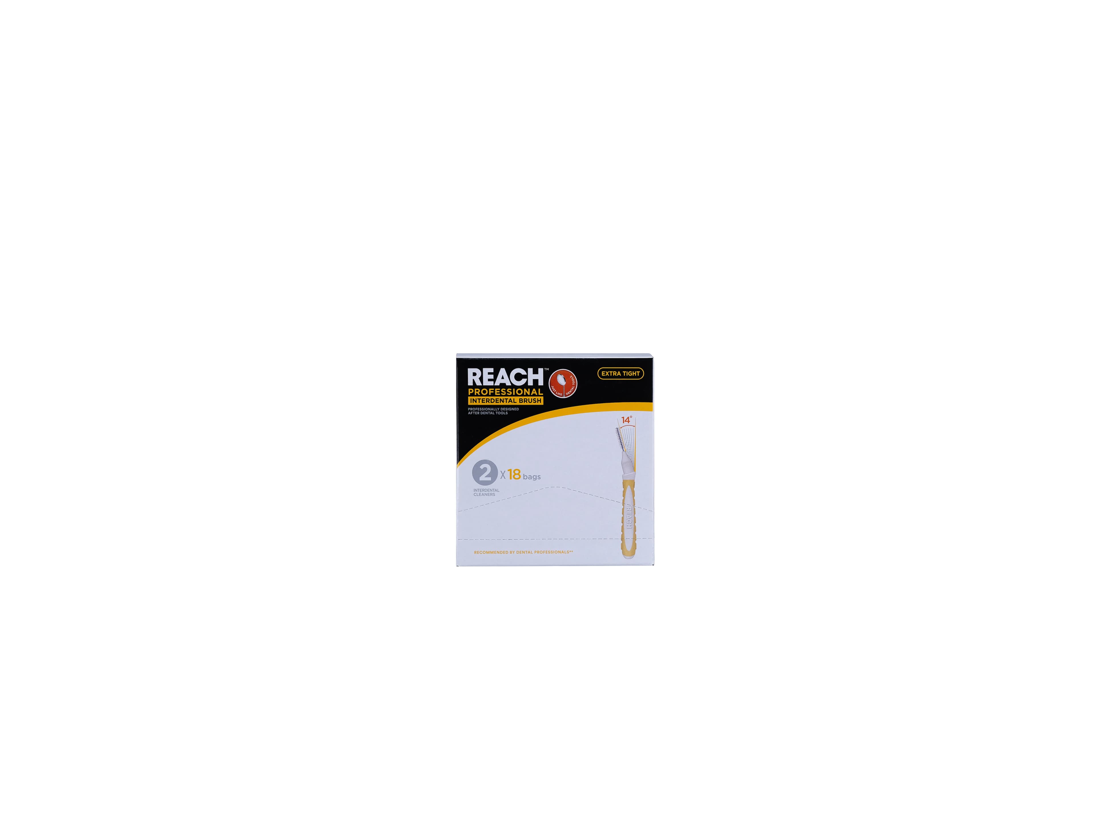 Reach Interdental Brush Extra Tight 0.7mm, 2 Count, Professional Pack of 18 - Reach Interdental Brush Extra Tight 0.7mm 2ct Prof Pack of 18 - Image 1