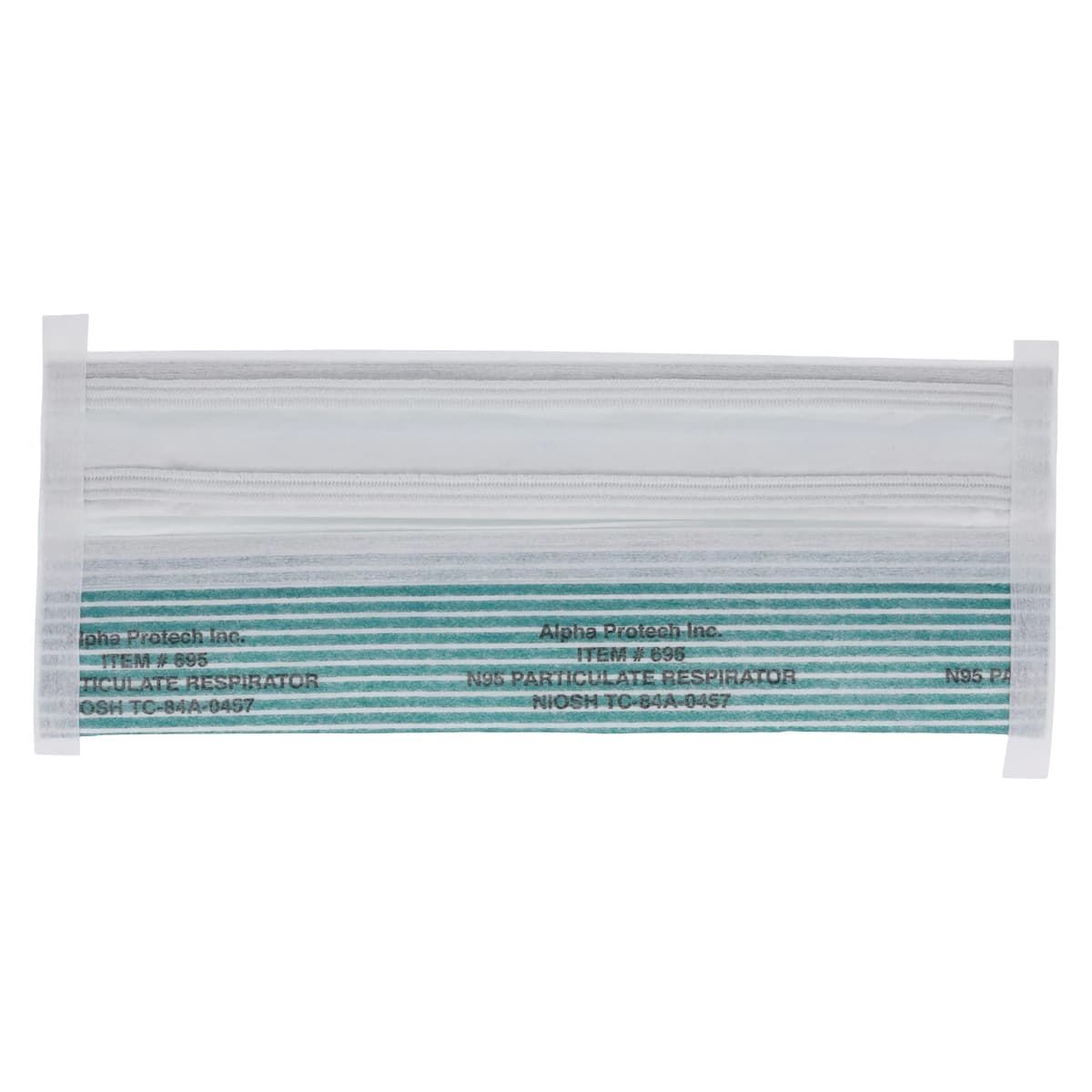 Critical Cover PFL N-95 Particulate Respirator with Magic Arch, Teal Stripe, 35/Box, 695 thumbnail 6