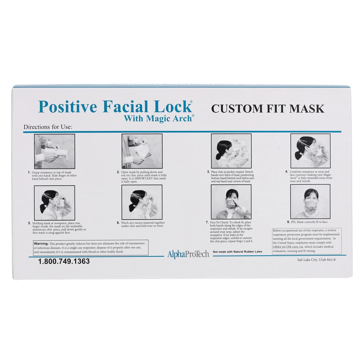 Critical Cover PFL N-95 Particulate Respirator with Magic Arch, Teal Stripe, 35/Box, 695 thumbnail 7