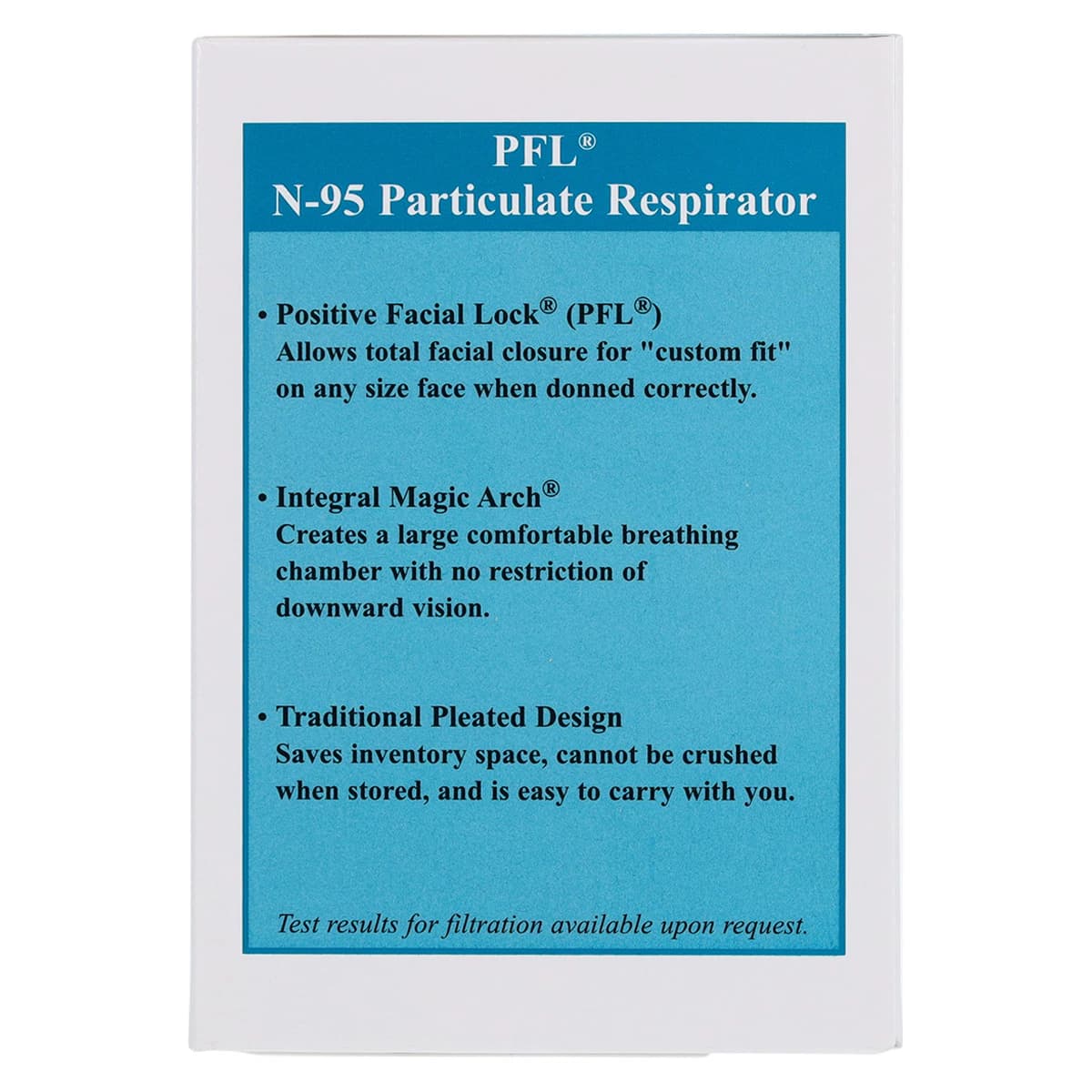 Critical Cover PFL N-95 Particulate Respirator with Magic Arch, Teal Stripe, 35/Box, 695 thumbnail 9