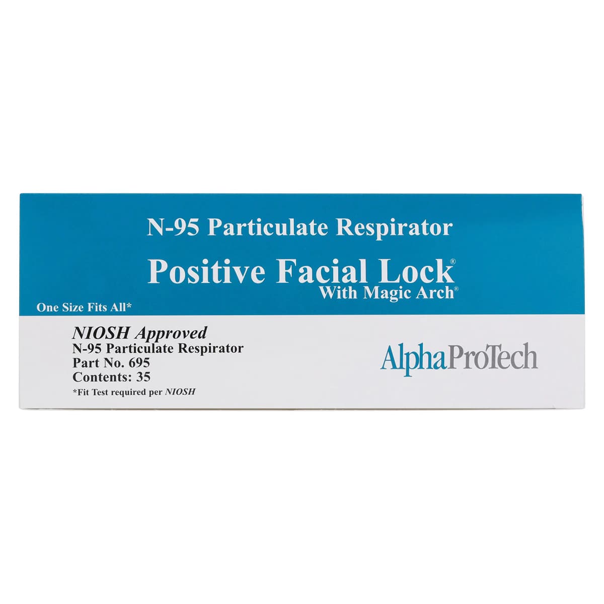 Critical Cover PFL N-95 Particulate Respirator with Magic Arch, Teal Stripe, 35/Box, 695 thumbnail 10