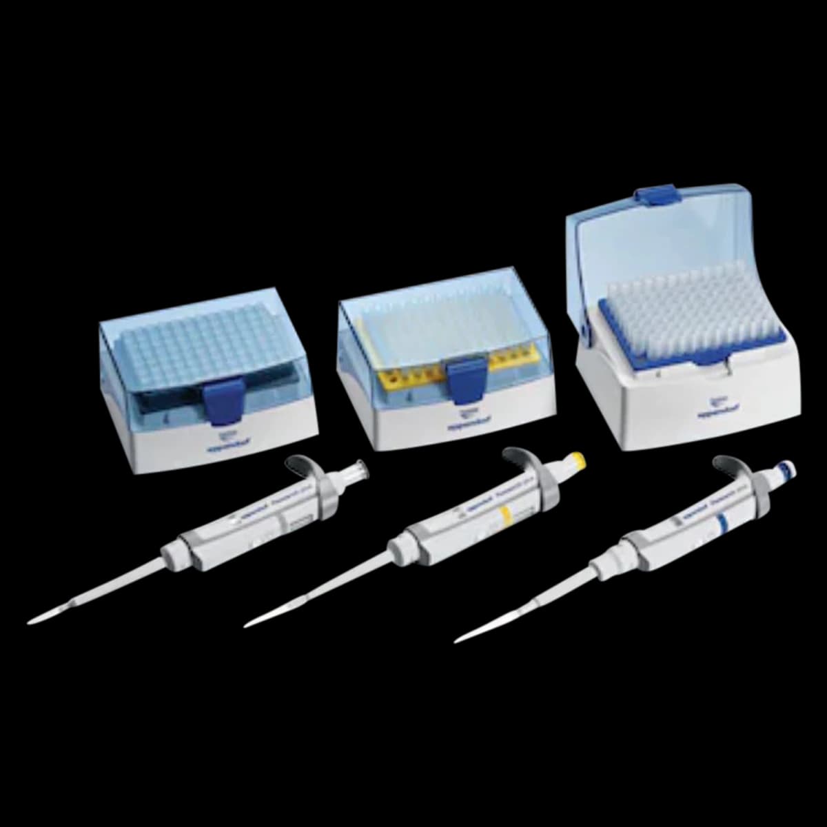 Eppendorf Research Plus Option 1 Pipette Bundle, 0.1–2.5 µL, 6-Pack - Research+ 6pack Opt 1 - Image 1