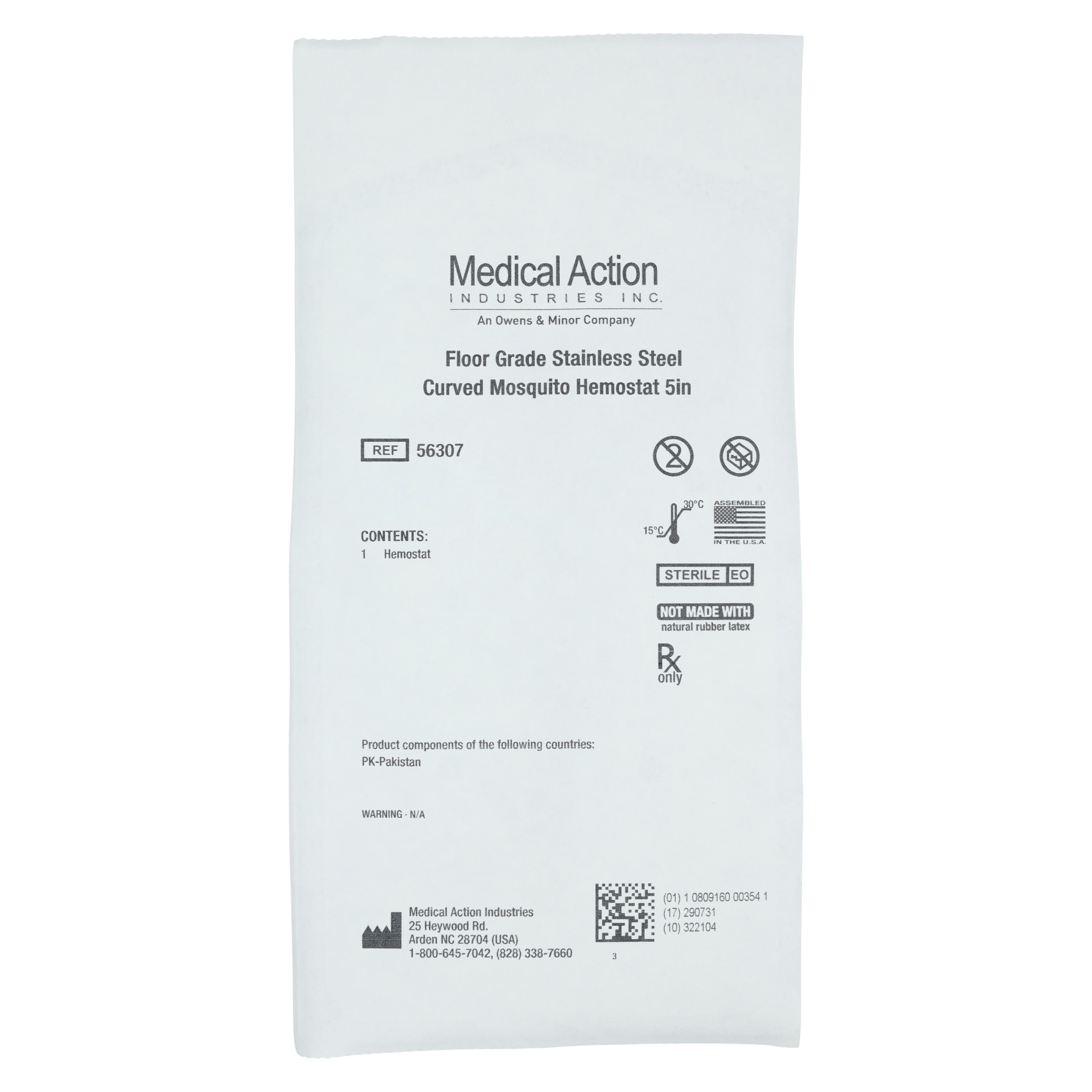 Medical Action Industries Mosquito Hemostatic Forceps, Curved, 5-1/2", 20/Box thumbnail 3