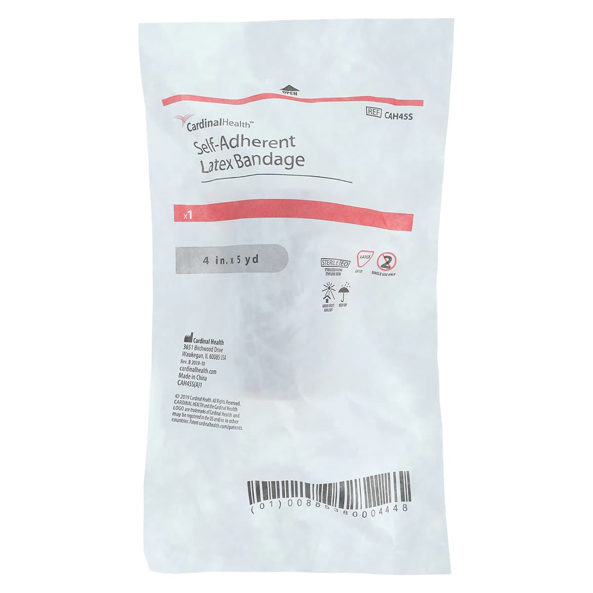 Cardinal Health Elastic Bandage, 4 in x 5 yd, Tan, Sterile, 18/Case - Bandage Self-Adh Ltx ST Tan - Image 1