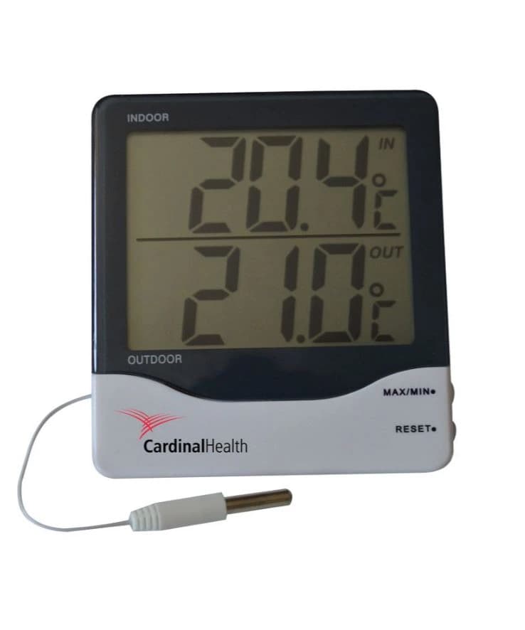 Cardinal Health Big Digit Laboratory Thermometer, -50 to 70°C, 1 Each - Thermometer Big Digit - Image 1