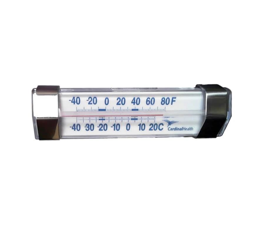 Cardinal Health Laboratory Thermometer, -40 to 25°C / -40 to 80°F, 1 Each - Thermometer Refrigerator Frzer - Image 1