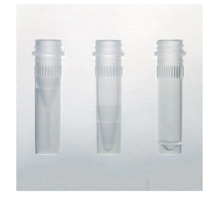 Cardinal Health Microcentrifuge Tube, Polypropylene, 1.5 mL, Clear, O-Ring Cap, Conical Bottom, Sterile, 5/Case - Tube Sp Micrcntrifg Pp Cncl Cp - Image 1