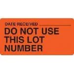 Cardinal Health Signal Specialty Caution Label, Yellow, 1-3/8" x 5-3/8", 500/Roll, 500/Pack - Label Lot Signl Sp Caution Ylw - Image 1