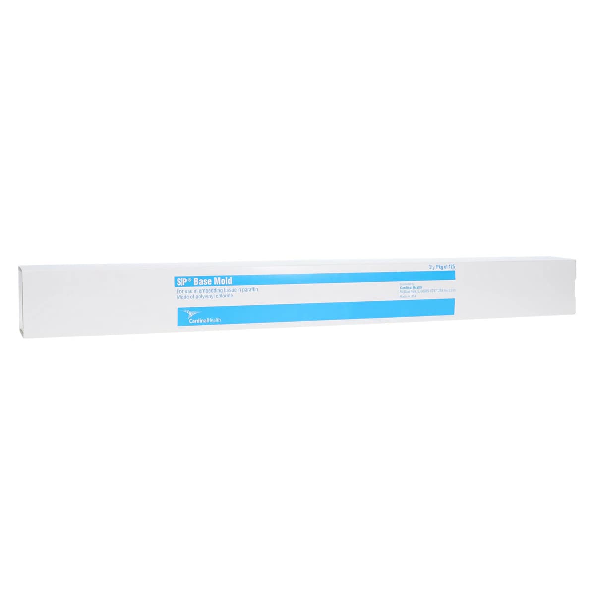 Cardinal Health Disposable Base Mold, Plastic, Clear, 15x15mm, 500/Case - Mold Base Plastc F/Spec Embed - Image 1