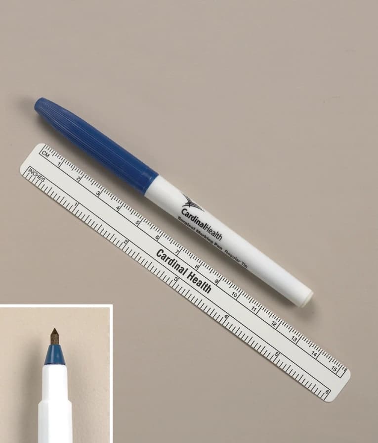 Cardinal Health Skin Marker, Tapered Tip, Blue, Sterile, 50/Box thumbnail 2