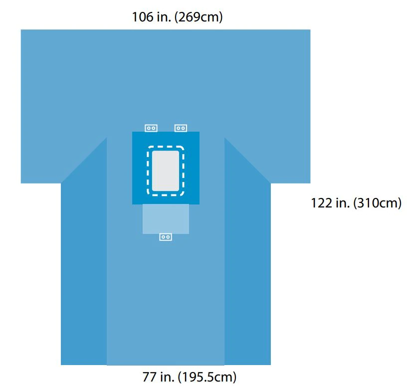 Convertors Tiburon Laparotomy Drape, 106" x 77", Fenestrated 9" x 14-1/2", Sterile - Drape Laparotomy Incise Ster - Image 1