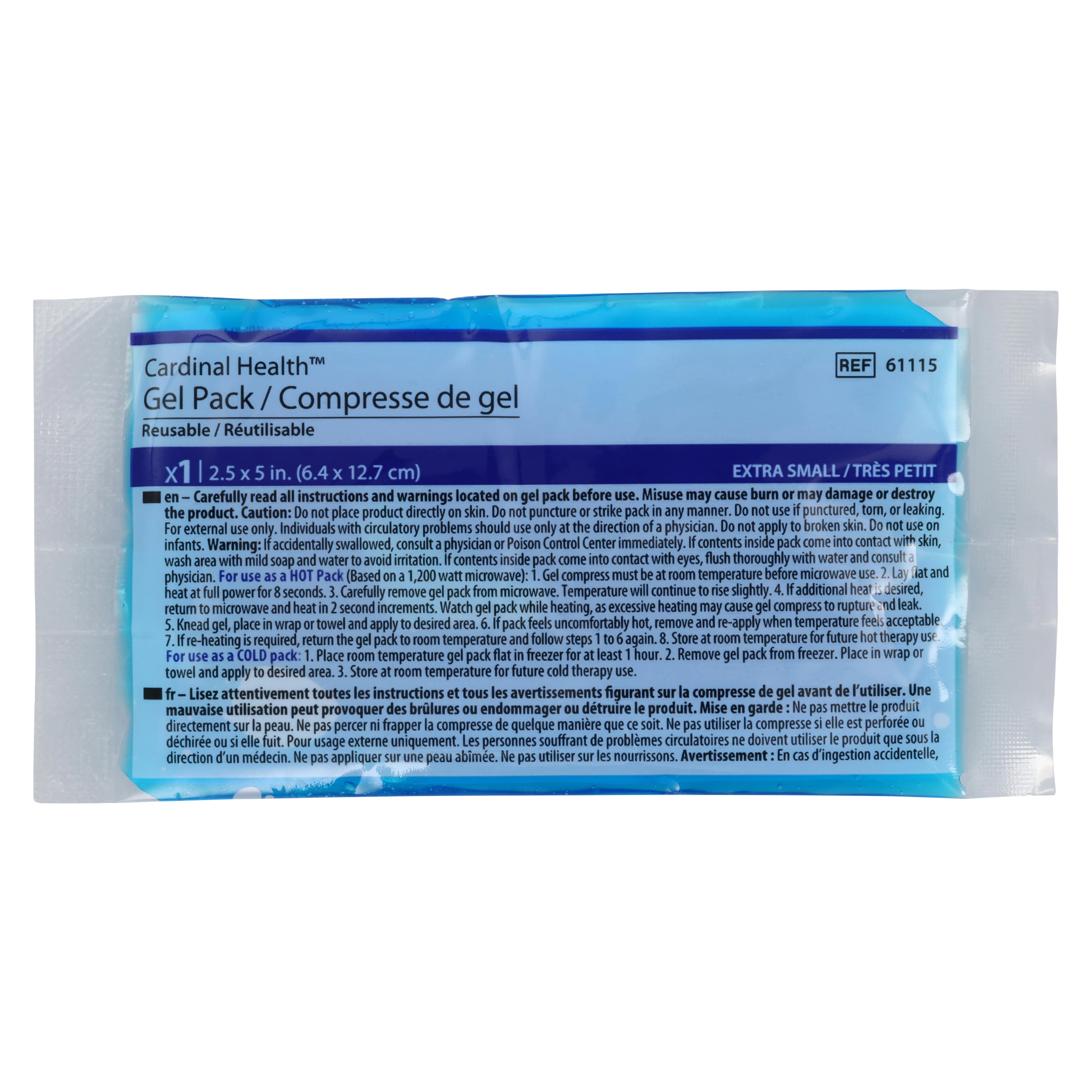 Cardinal Health Jack Frost Reusable Hot/Cold Gel Packs, Extra Small, 2.5" x 5", 150/Case thumbnail 2