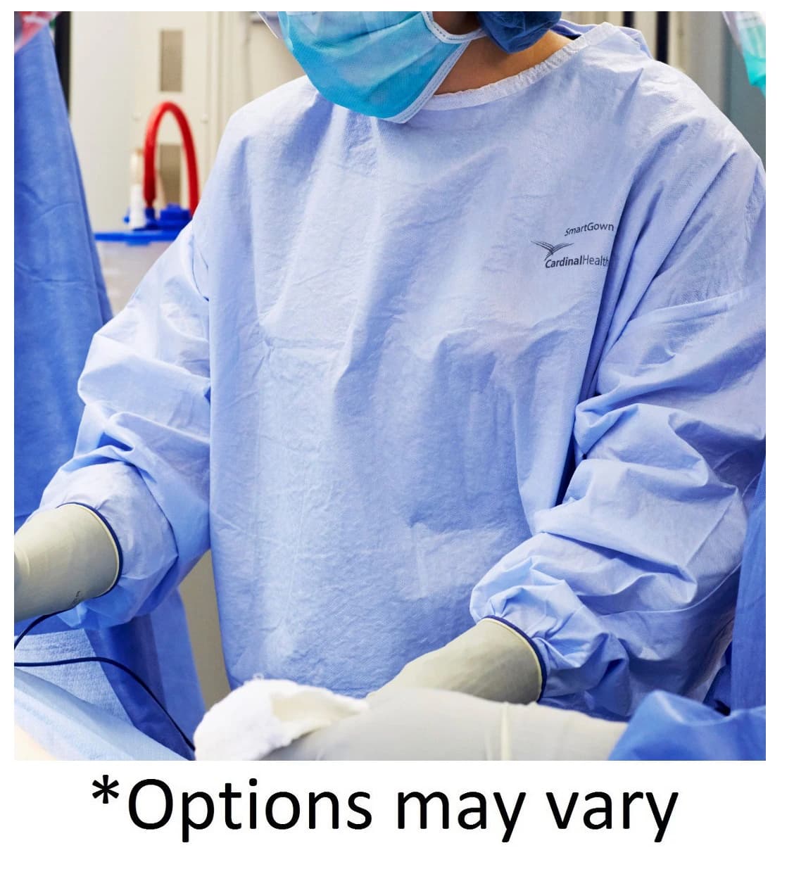 Cardinal Health SmartGown Surgical Gown, AAMI Level 4, 2X-Large, Blue, Breathable, 14/Case - SmartGown Gown Surg AAMI4 - Image 1
