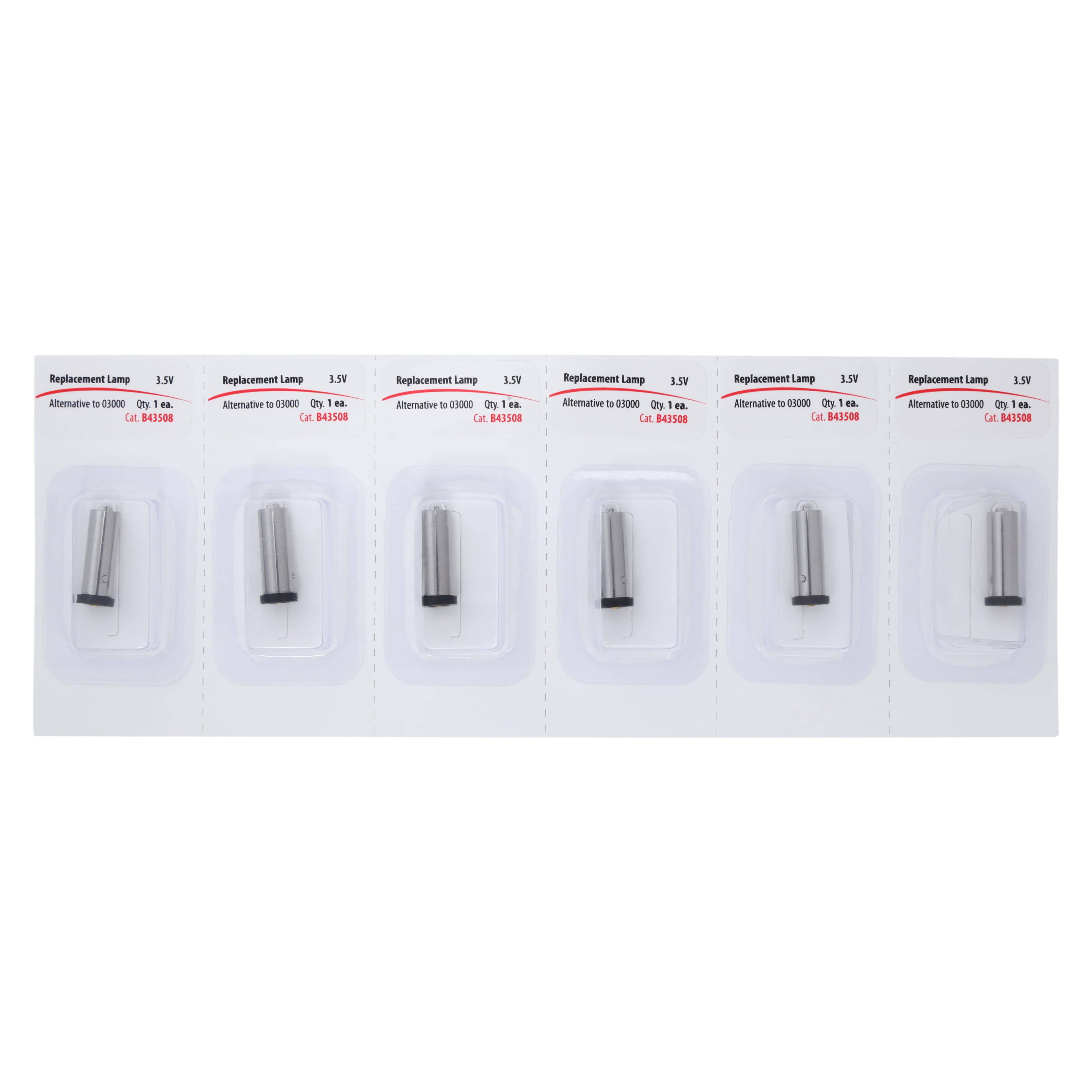 Welch-Allyn Episcope Replacement Halogen Bulb, 6/Box - Bulb Hal Replacemnt F/Episcope - Image 1