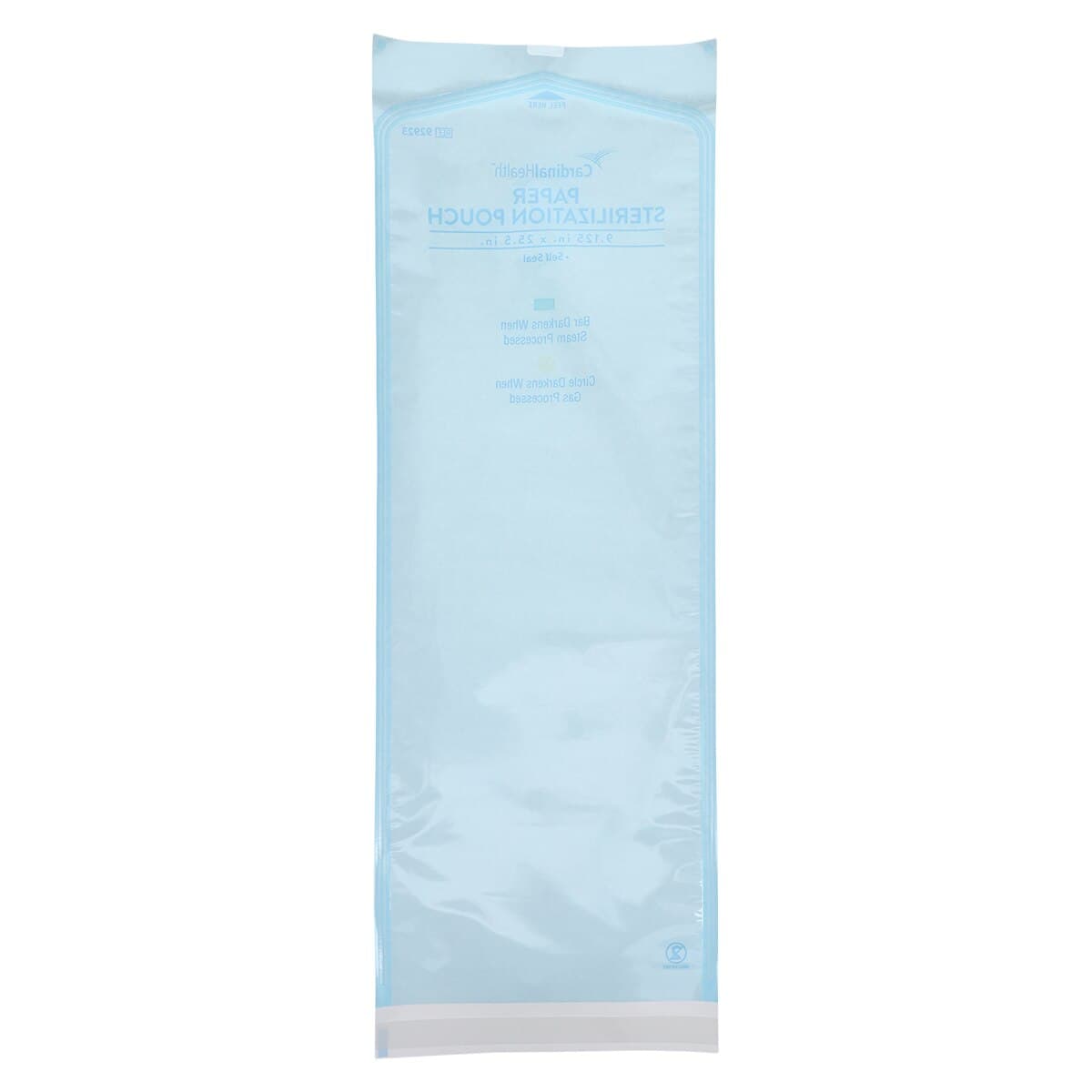 Cardinal Health Sterilization Pouch, Self-Seal, Dual Indicator, 9.125" x 25.5", Blue/White, 100/Pack thumbnail 3