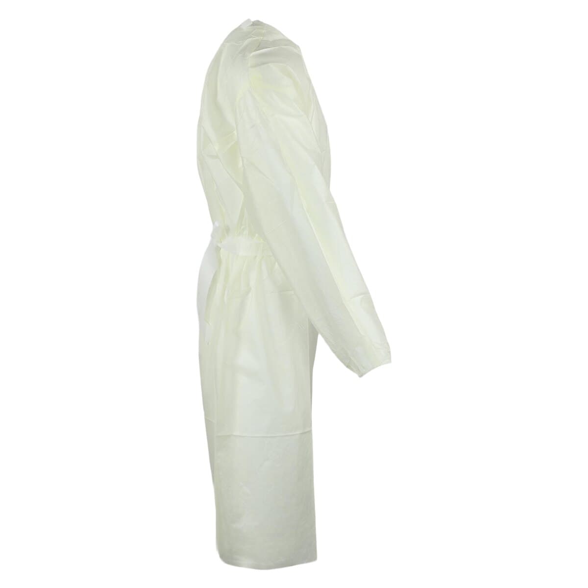 Cardinal Isolation Gown, AAMI Level 2, SMS, Yellow, Universal Adult Size, 10/Package thumbnail 2