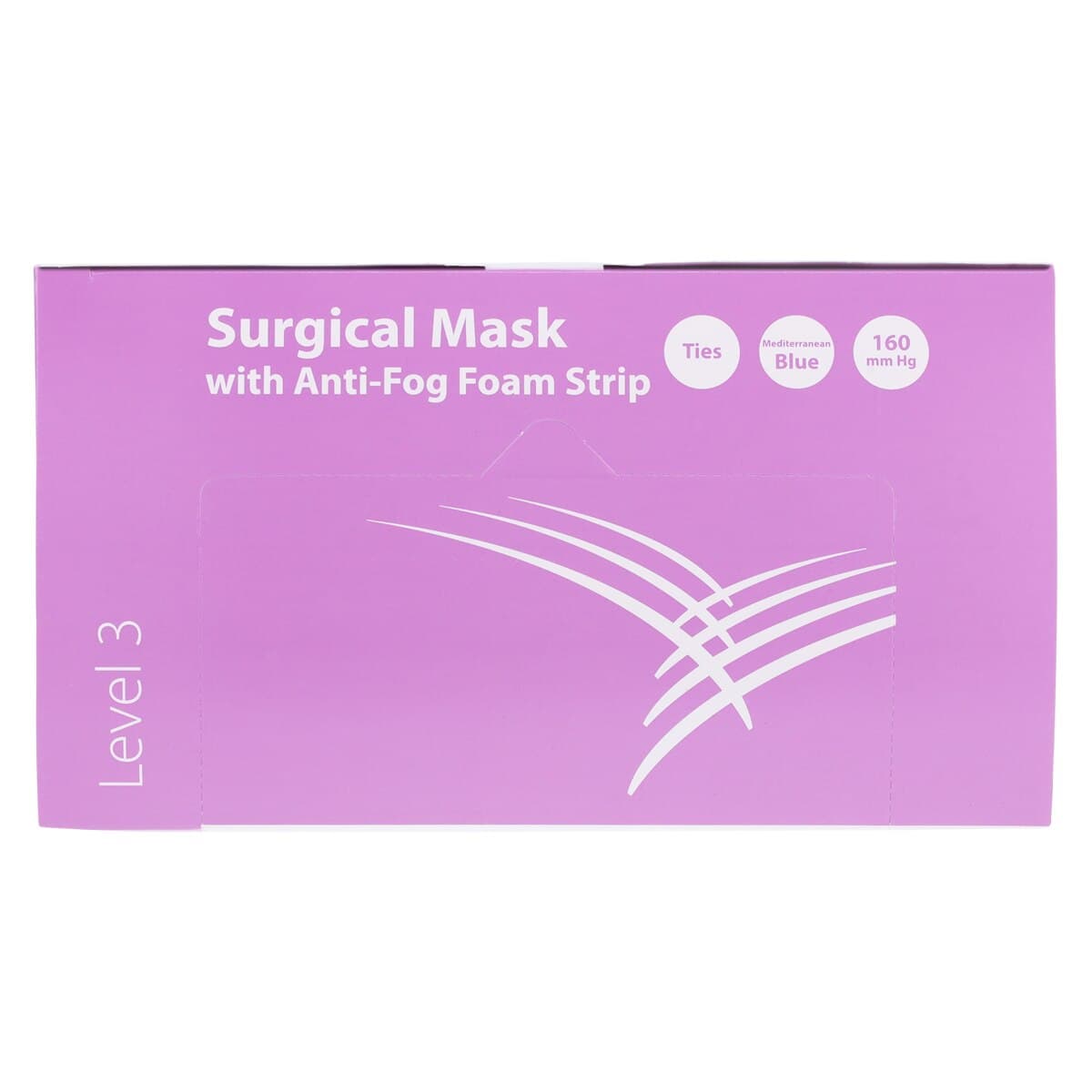 Secure-Gard ASTM Level 3 Surgical Mask with Anti-Fog Foam Strip and Ties, Blue, 50/Box, AT74535 thumbnail 8