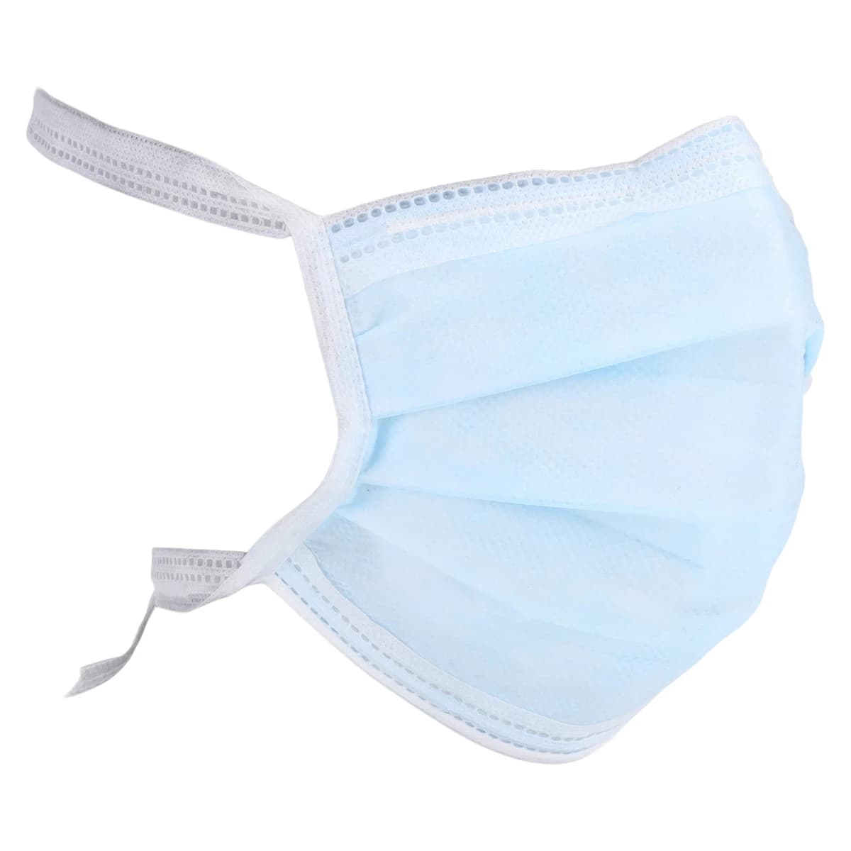 Cardinal Secure-Gard Surgical Mask, ASTM Level 1, Blue, Disposable, Tie-On, Latex-Free, 50/Box thumbnail 2