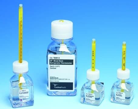 ACCU-SAFE Laboratory Thermometer, 30mL, -15 to 15°C, Each - Thermometer Refrigerator Bttle - Image 1