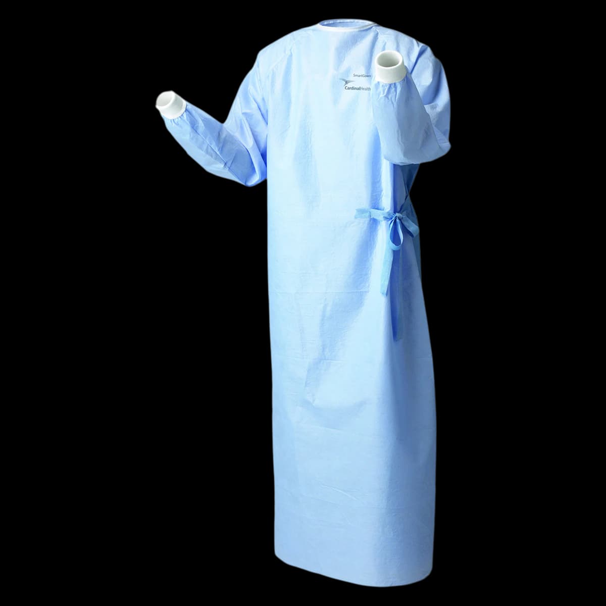 Cardinal Health SmartGown Surgical Gown, AAMI Level 4, Sterile, Raglan Sleeves, A-Line, 16/Case - SmartGown Gown Surg AAMI4 - Image 1