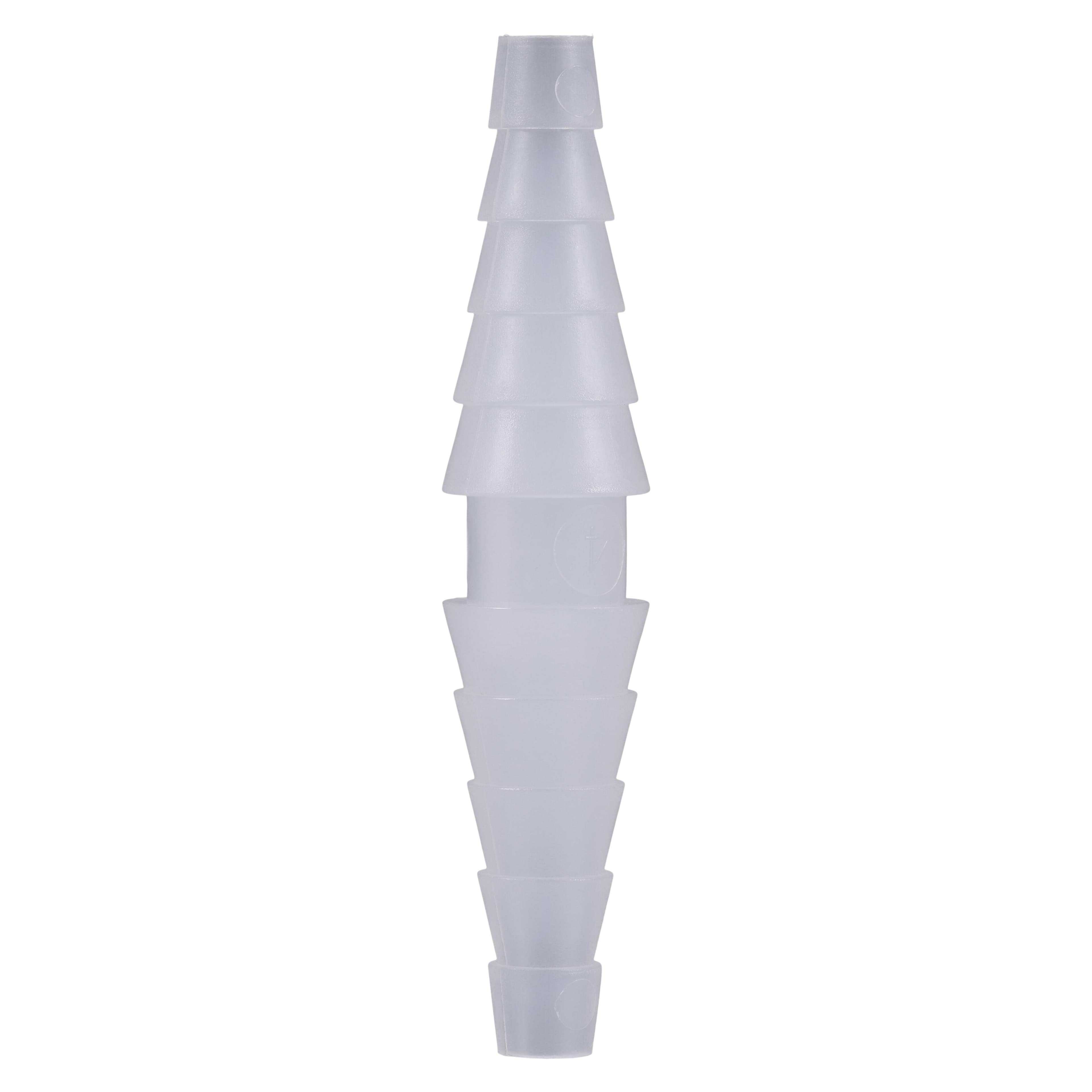 Connectr Plastic 5-In-1 Straight Connector, Non-Sterile, Transparent, 3/16"-7/16" Tubing, 50/Box thumbnail 3