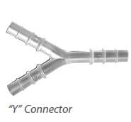 Cardinal Connectr Plastic Y 1/4" 6-In-1 Universal Connector, Non-Sterile, 50/Box - Connectr Plst Y 1/4" 6-In-1 NS - Image 1
