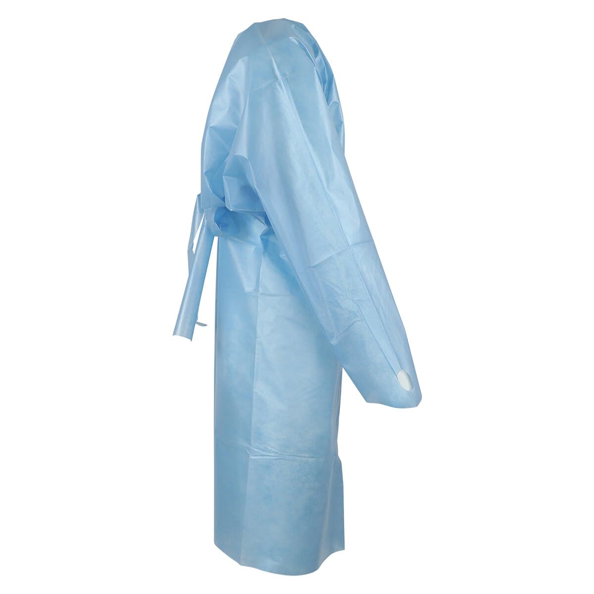Cardinal Isolation Gown, AAMI Level 4, Coated Polypropylene, Universal Adult Size, Blue, 10/Pk thumbnail 2