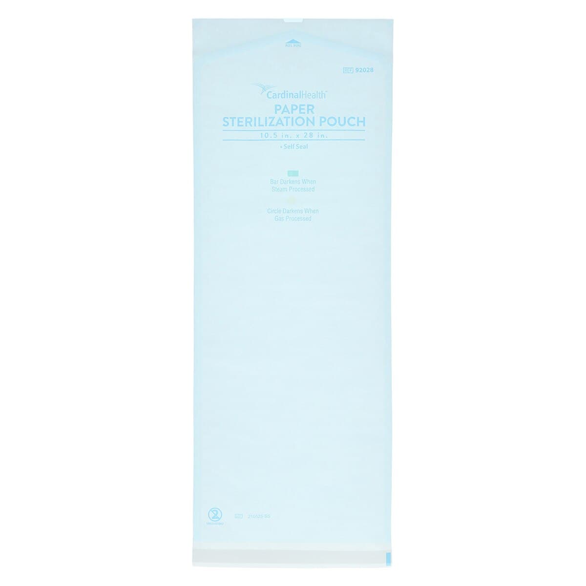 Cardinal Health Self-Seal Sterilization Pouch, 10.5 in x 28 in, Blue/White, 100/Pk thumbnail 2