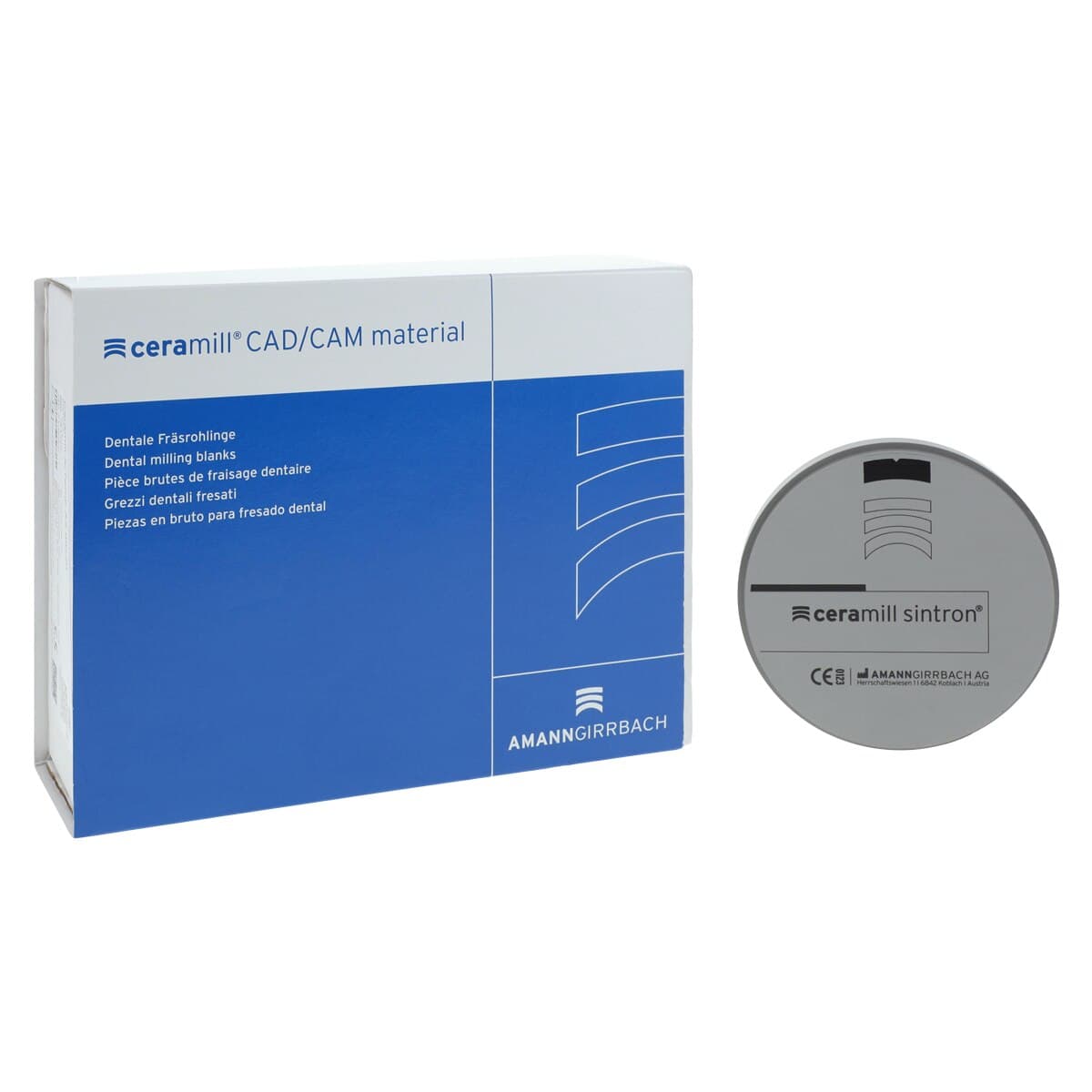 Ceramill Sintron 98x20 Metal Disc, Grey, Each thumbnail 2