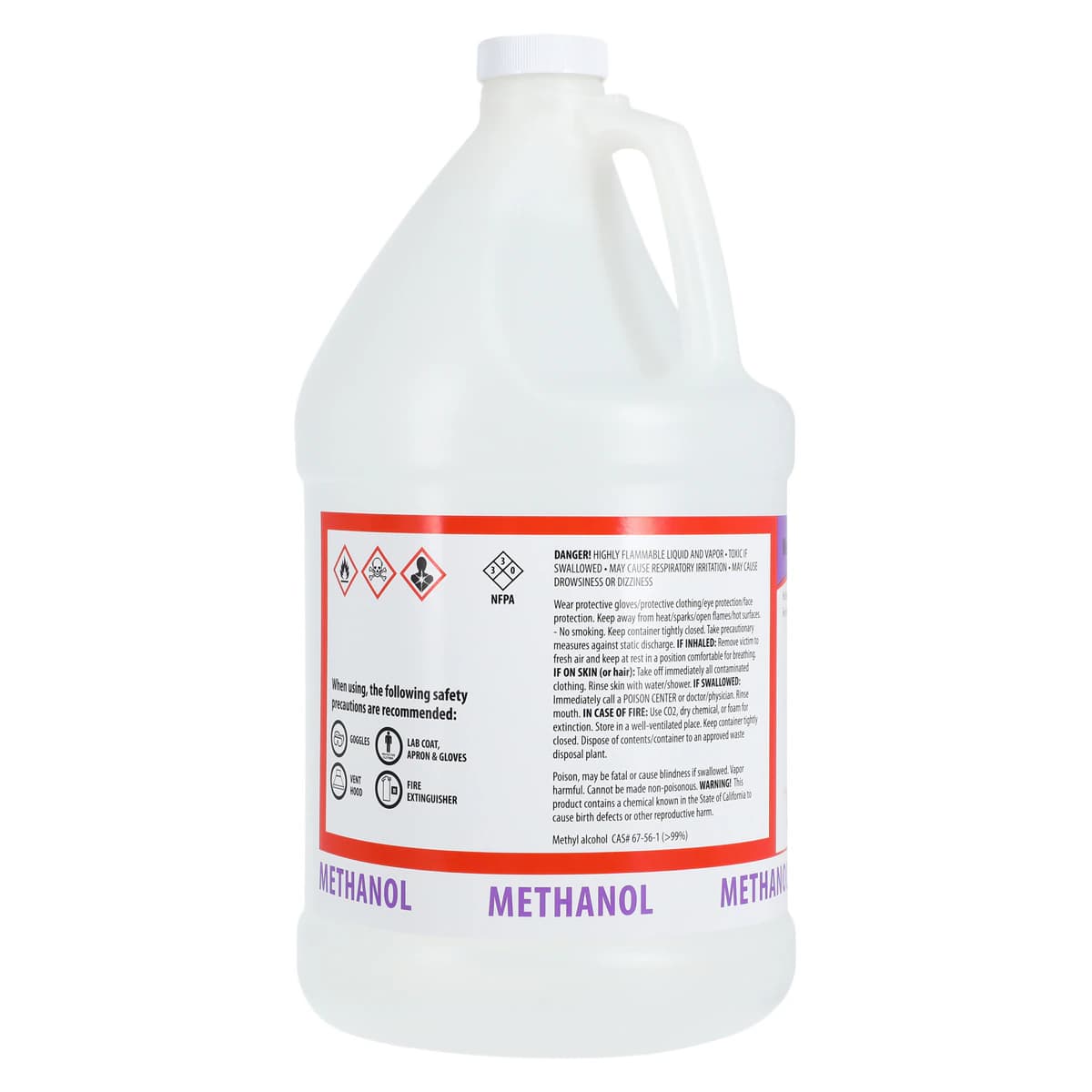 S/P Methanol Reagent, Methyl Alcohol 99%, Colorless, 1 Gallon thumbnail 2