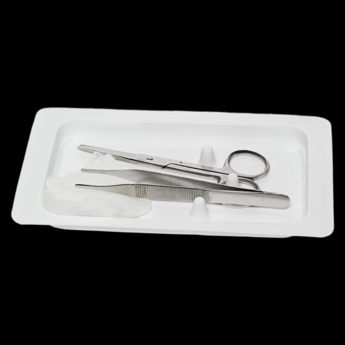 Cardinal Health Suture Removal Tray with Adson Forceps and Scissors - Sucture Remov Tray Adson Sccsr - Image 1