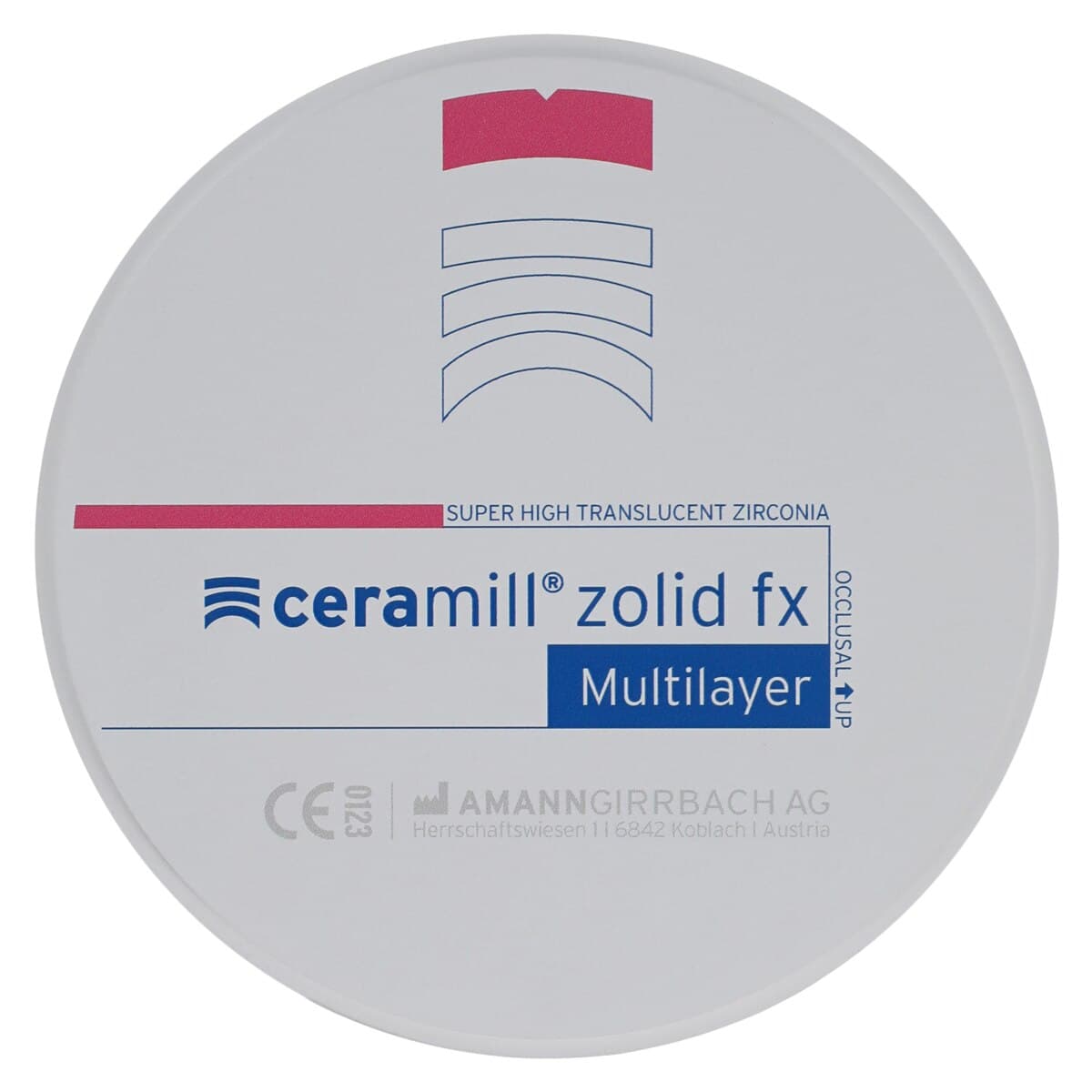 Ceramill Zolid FX Multilayer Stained Disc 98x14mm F C1/C2 Each thumbnail 3