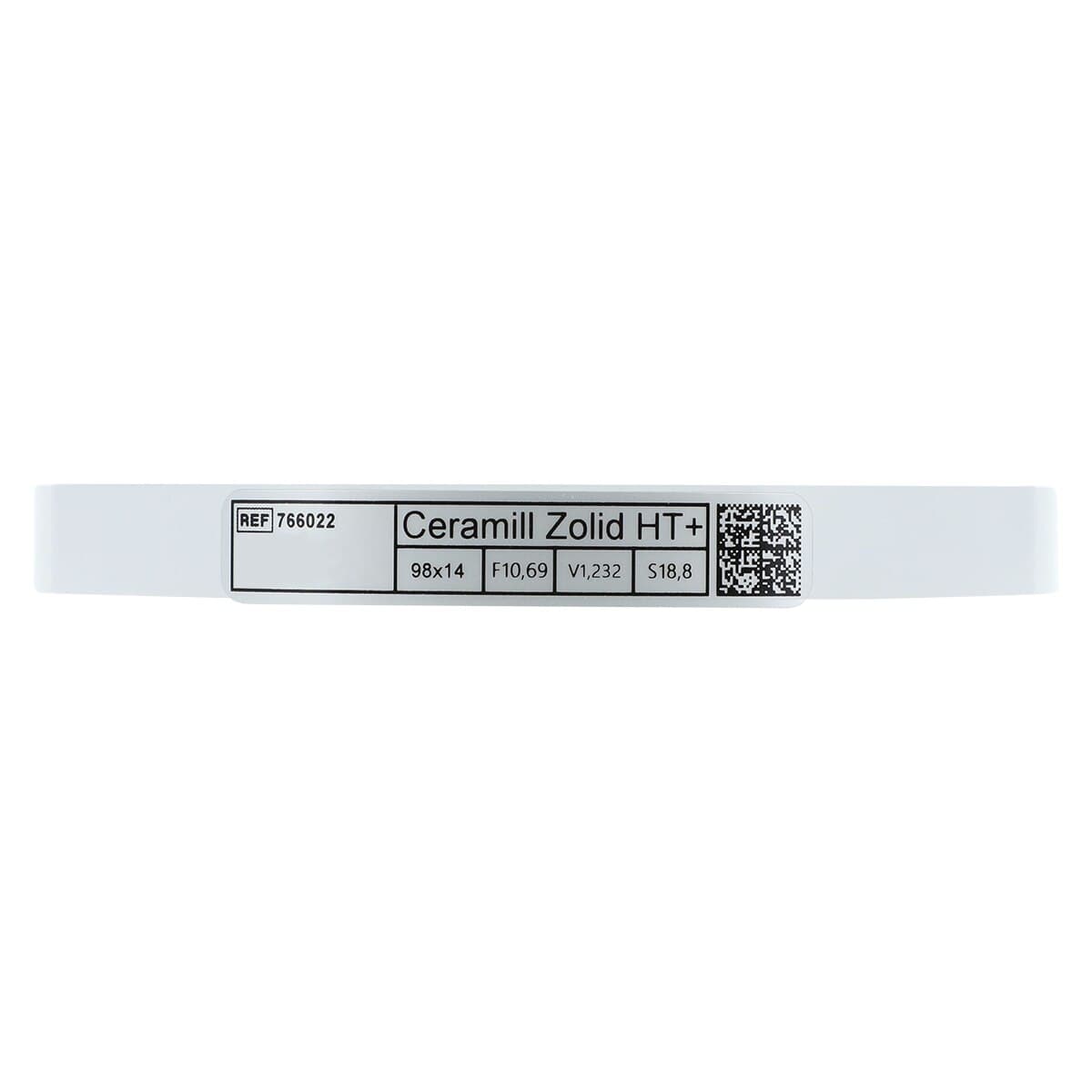 Ceramill Zolid HT+ White Zirconia Disc 98x14mm, Each thumbnail 5