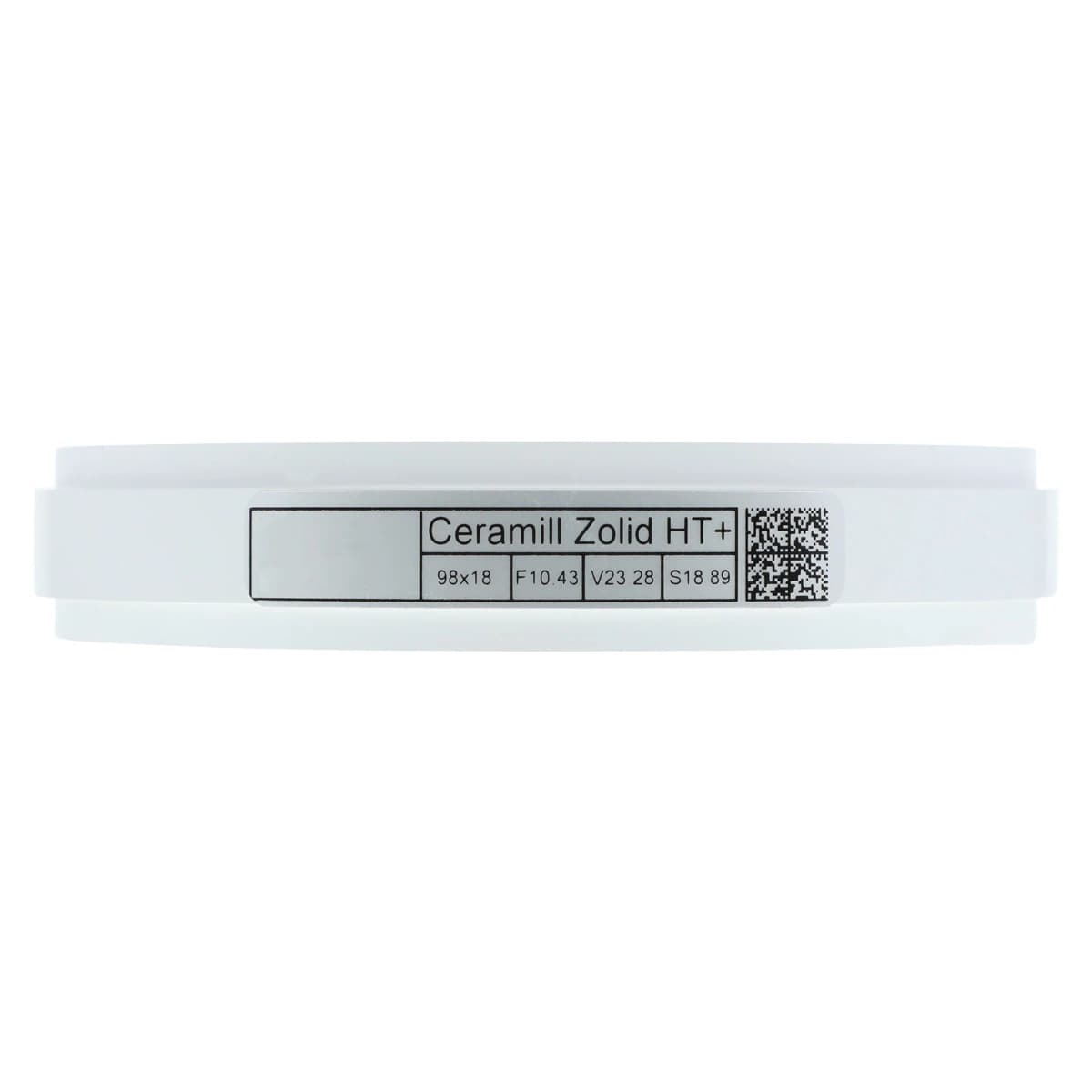 Ceramill Zolid HT+ White Zirconia Disc 98x18mm, 1/Each thumbnail 5