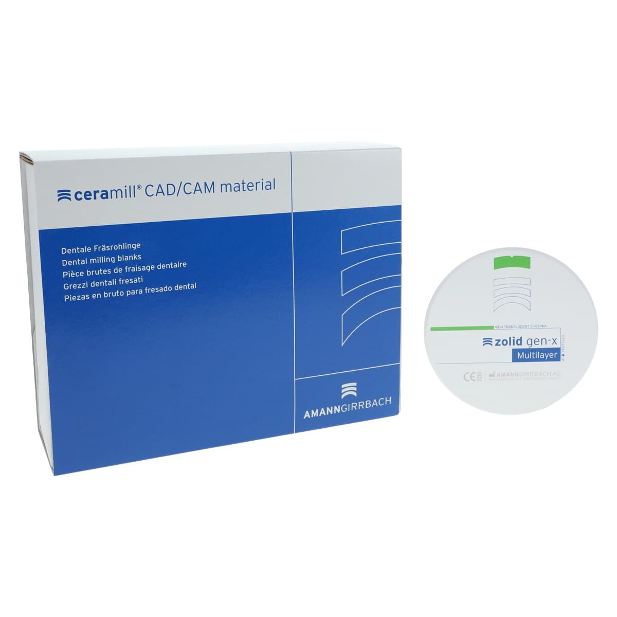 Zolid Gen-X Zirconia Disc C1, 98x20mm, Each thumbnail 2