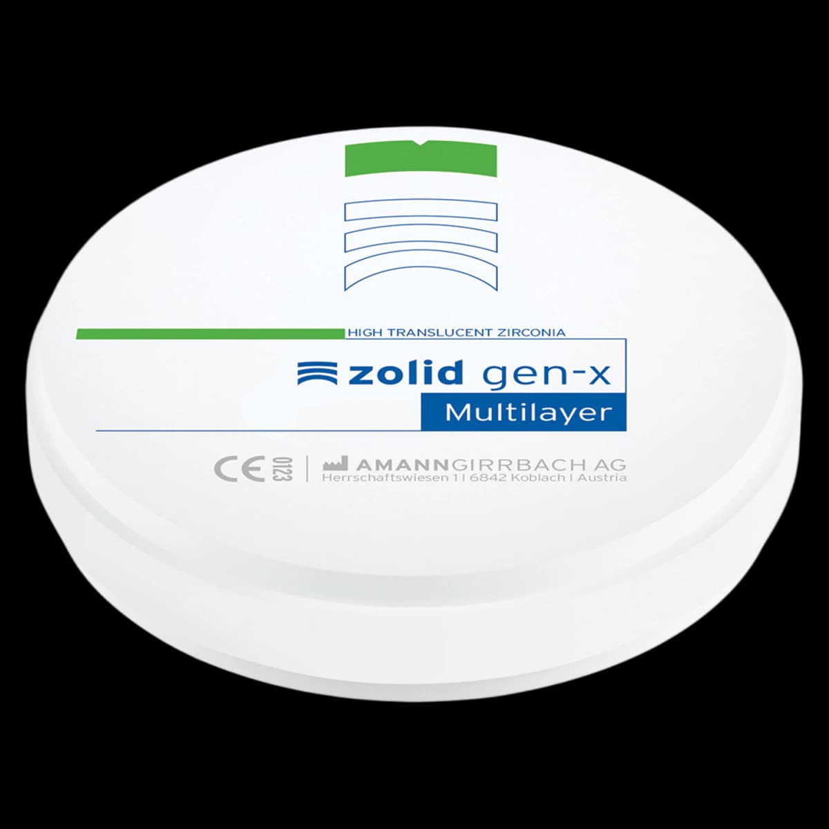 Zolid Gen-X Zirconia Disc C1, 98x20mm, Each - Zolid Gen-X C1 - Image 1