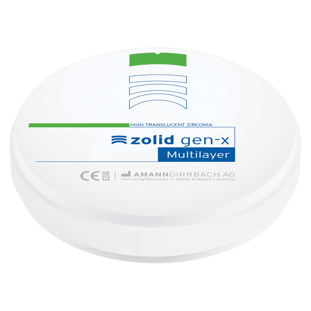Zolid Gen-X B3 Zirconia Disc, 98x18mm, Each thumbnail 2