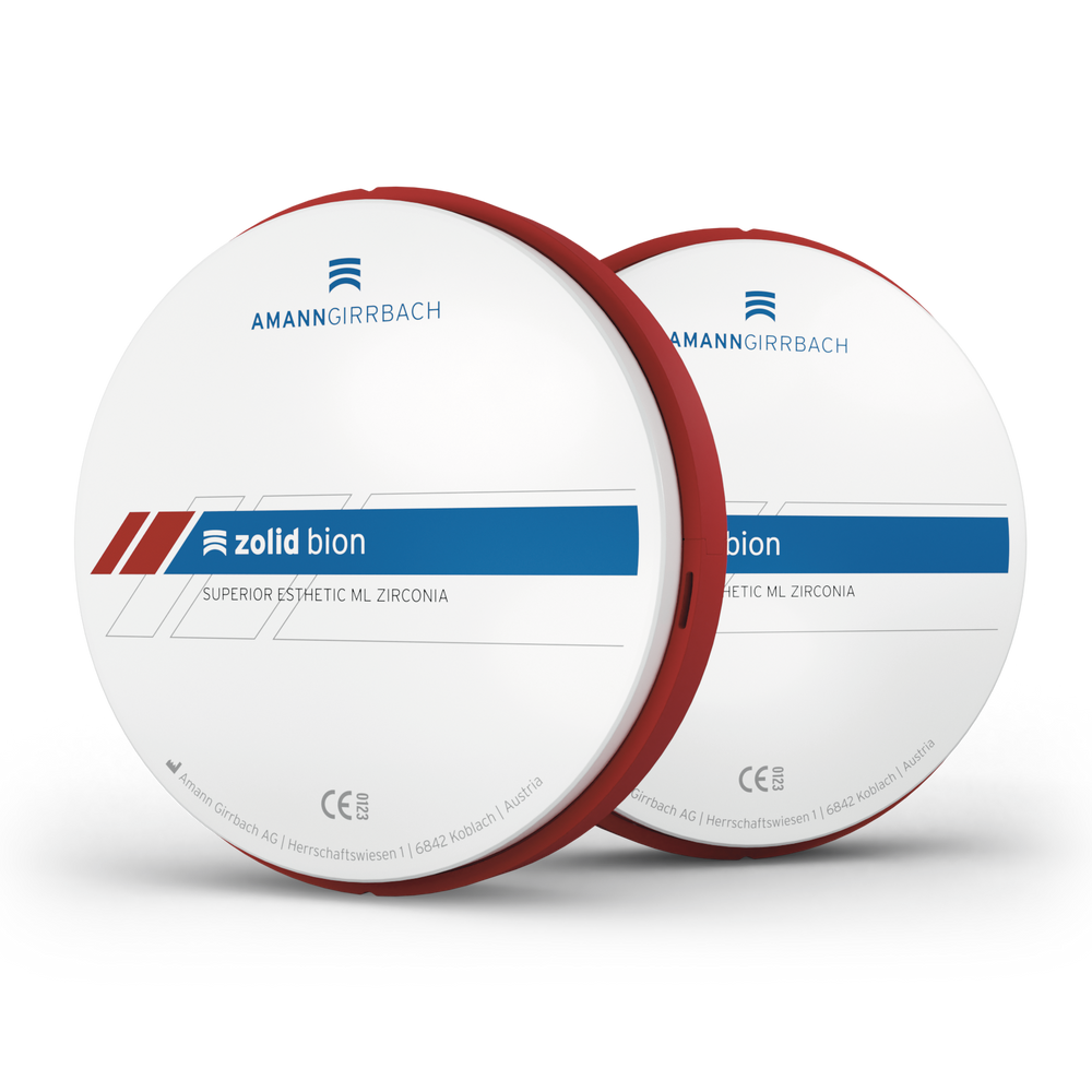 Zolid Bion Zirconia Disc, 98x14mm, Shade C3, Class 5, Each - Zolid Bion Zirconia Disc 98x14 F C3 Each - Image 1