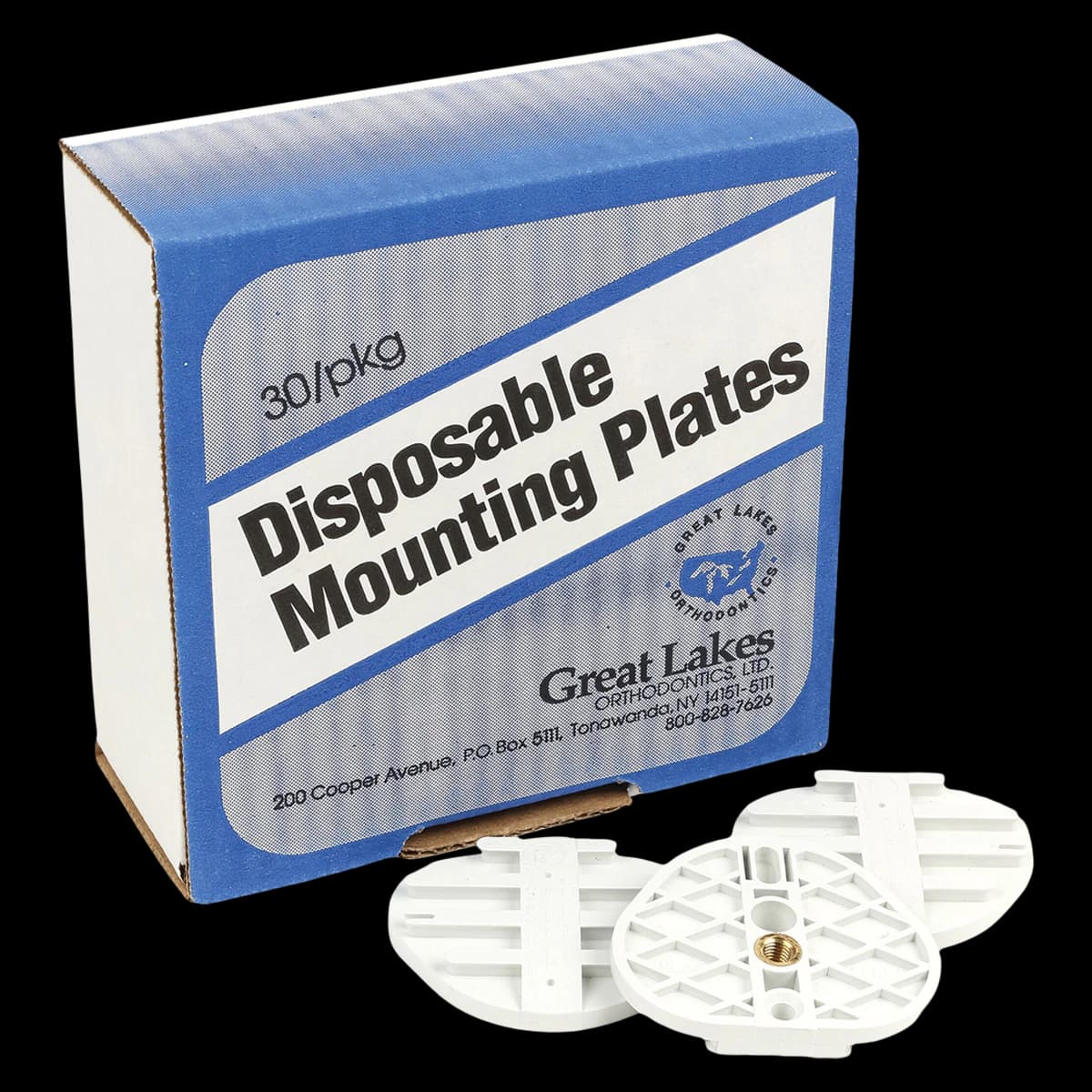 Great Lakes Dental Tech Disposable Mounting Plates, 30/Package - Mounting Plates - Image 1
