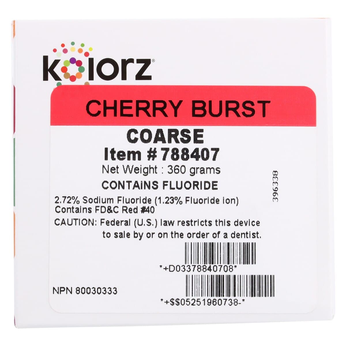 Kolorz Prophy Paste, Coarse, Cherry Burst, Unit Dose Cups, 2 x 200/Box, 788407 thumbnail 6