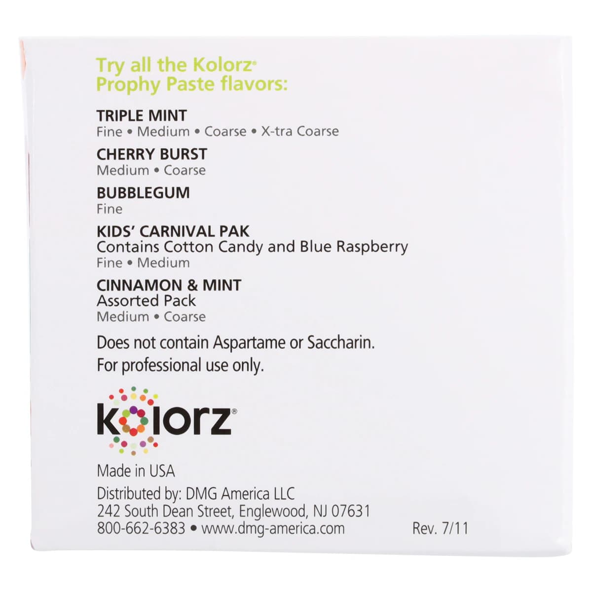 Kolorz Prophy Paste, Coarse, Cherry Burst, Unit Dose Cups, 2 x 200/Box, 788407 thumbnail 7