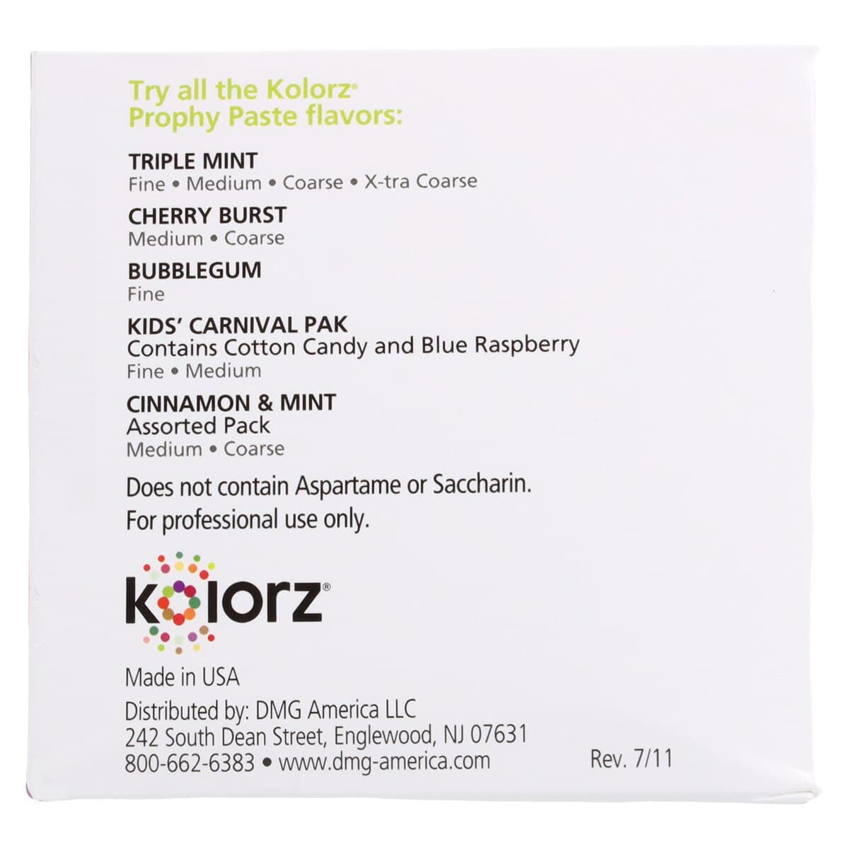 Kolorz Prophy Paste, Coarse Grit, Triple Mint, Unit-Dose Cups, 200/Box, 788403 thumbnail 7