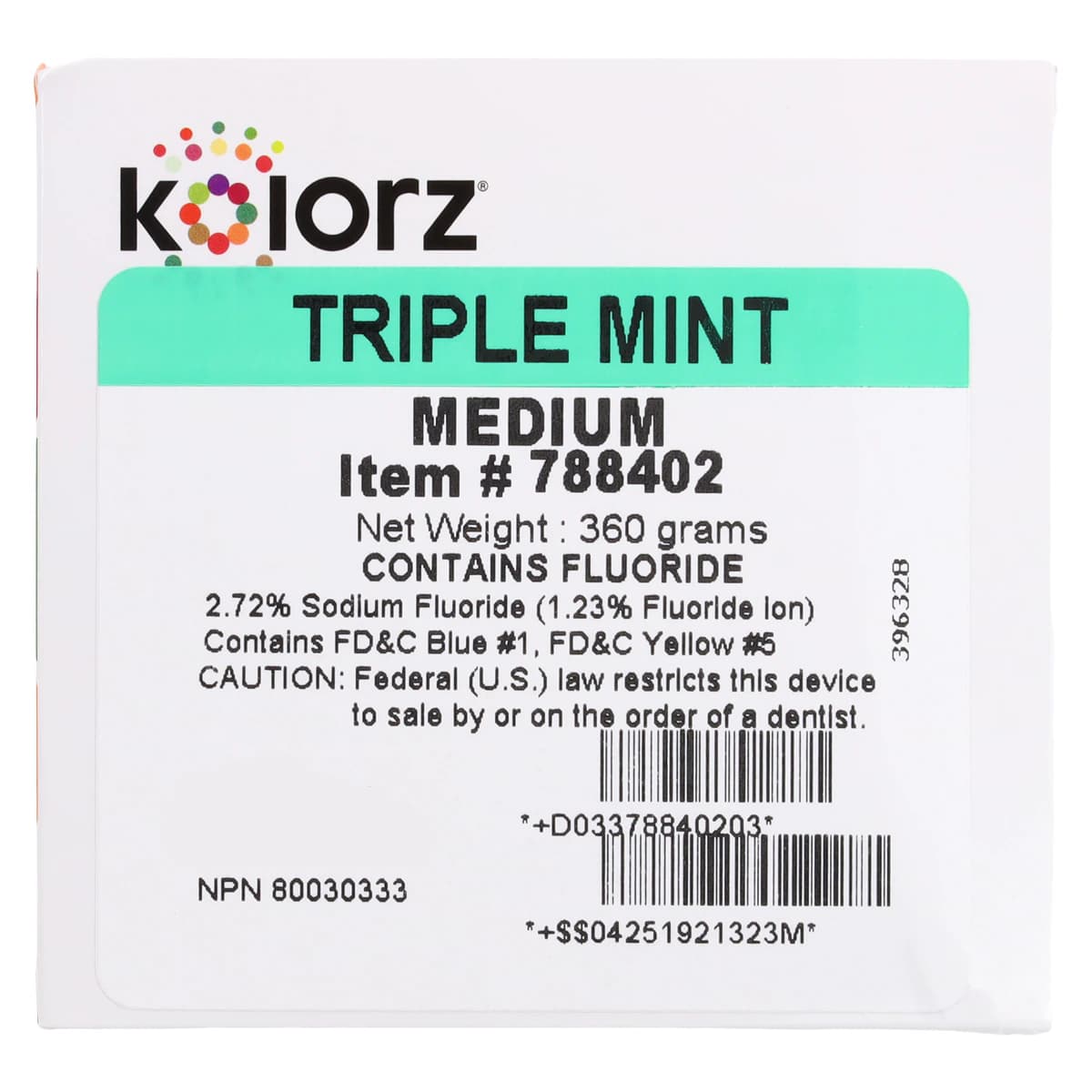 Kolorz Prophy Paste, Medium Grit, Triple Mint, Unit-Dose Cups, 200/Box, 788402 thumbnail 6