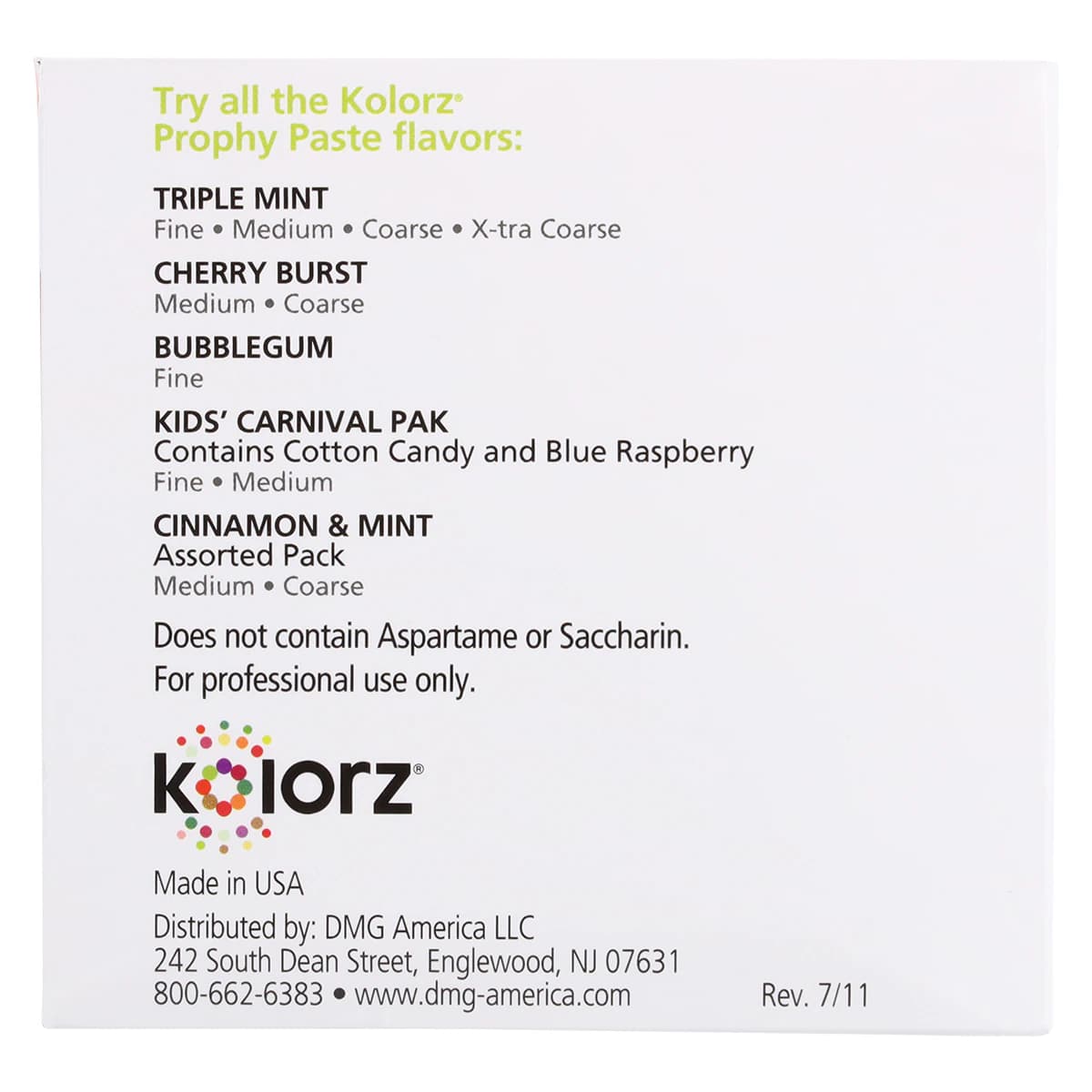 Kolorz Prophy Paste, Medium Grit, Triple Mint, Unit-Dose Cups, 200/Box, 788402 thumbnail 7