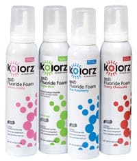 Kolorz Sixty-Second Fluoride Foam, Blue Raspberry, 1.23% APF, 4.4 oz Can, 766204 - Kolorz Fluoride Foam Blue Raspberry 4.4oz 1/Pk - Image 1