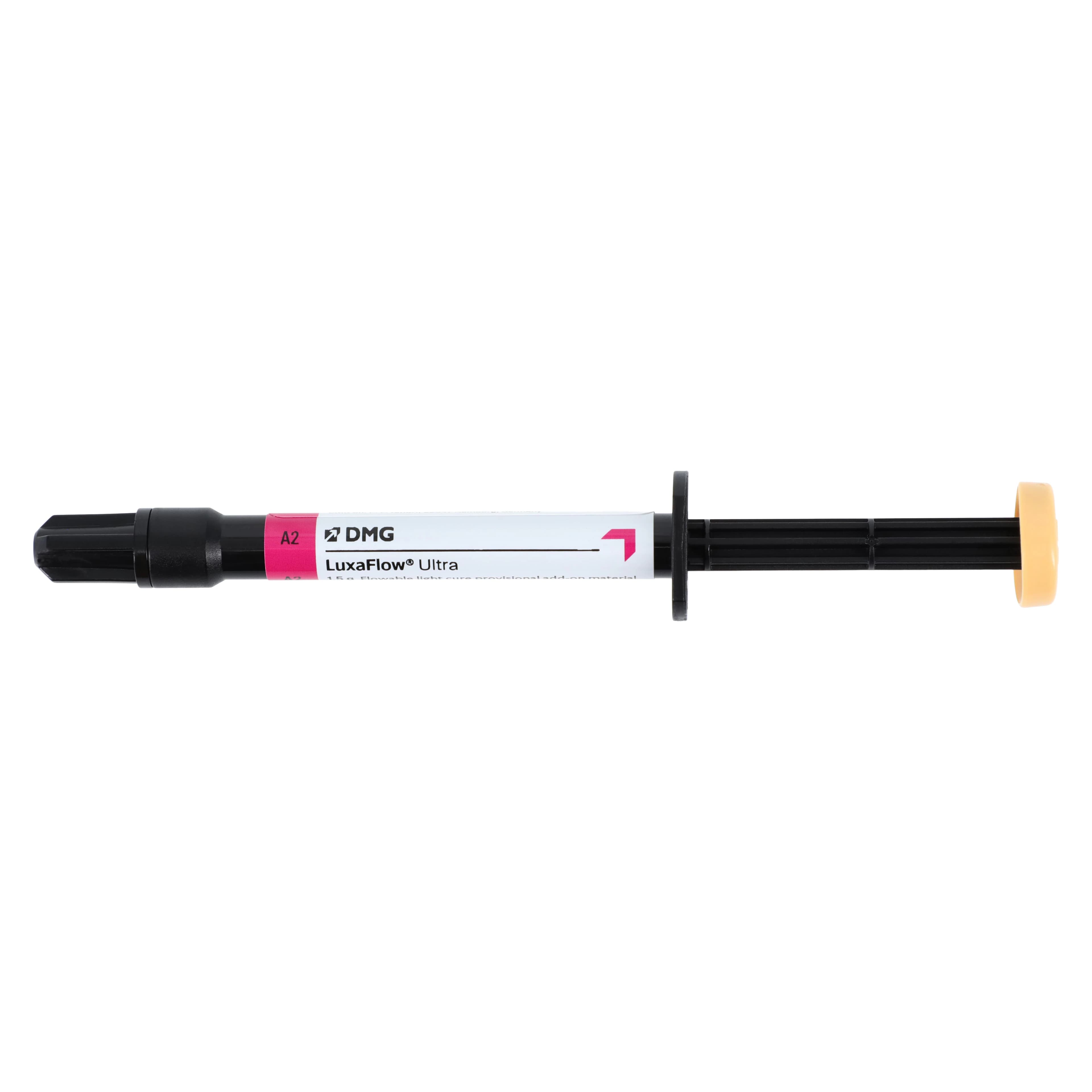 LuxaFlow Ultra Flowable Light-Cure Provisional Add-On Resin, Shade A2, Refill Kit (2 x 1.5 g Syringes + 10 Tips), 224002 thumbnail 2